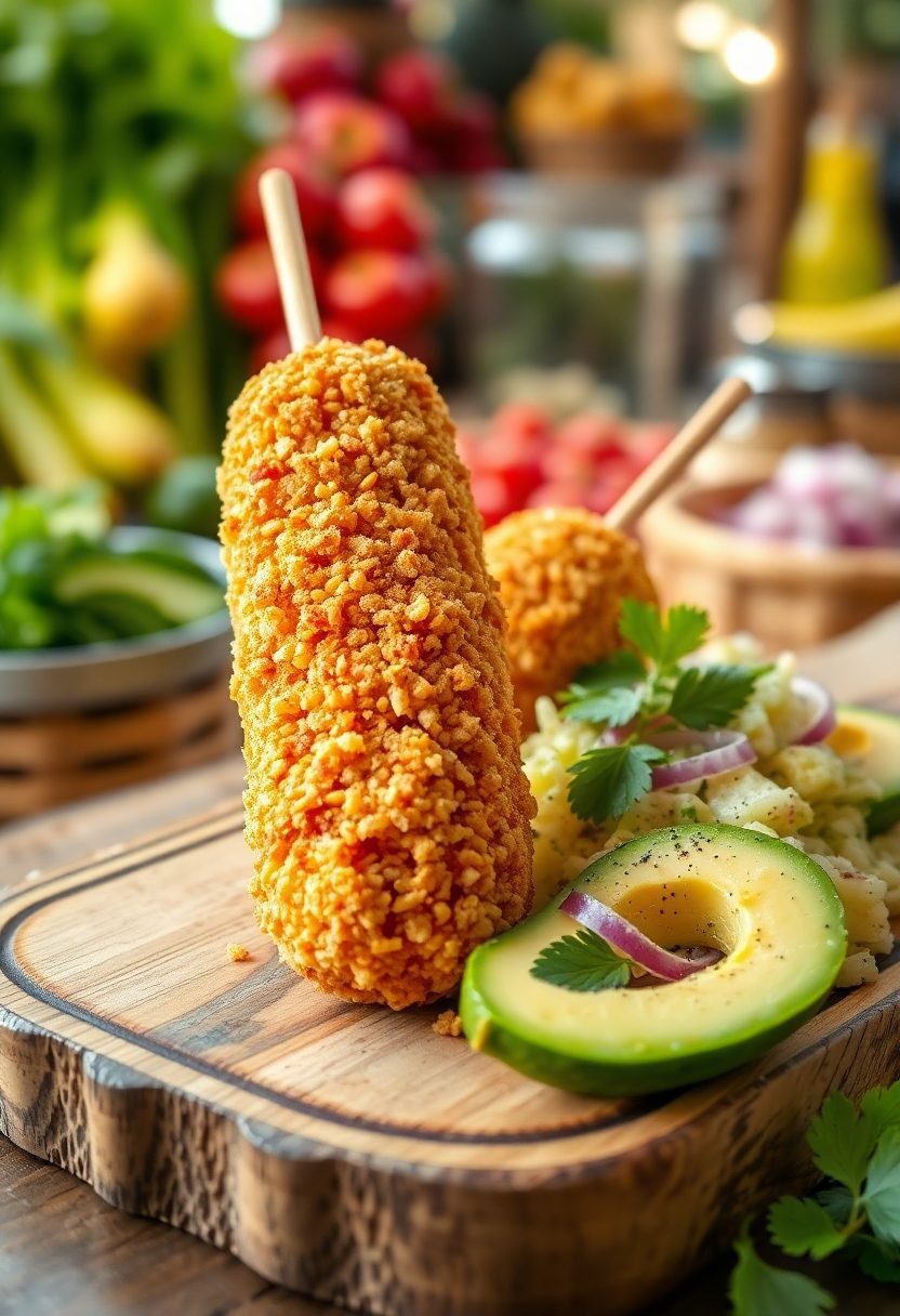 vegan corn dog delight