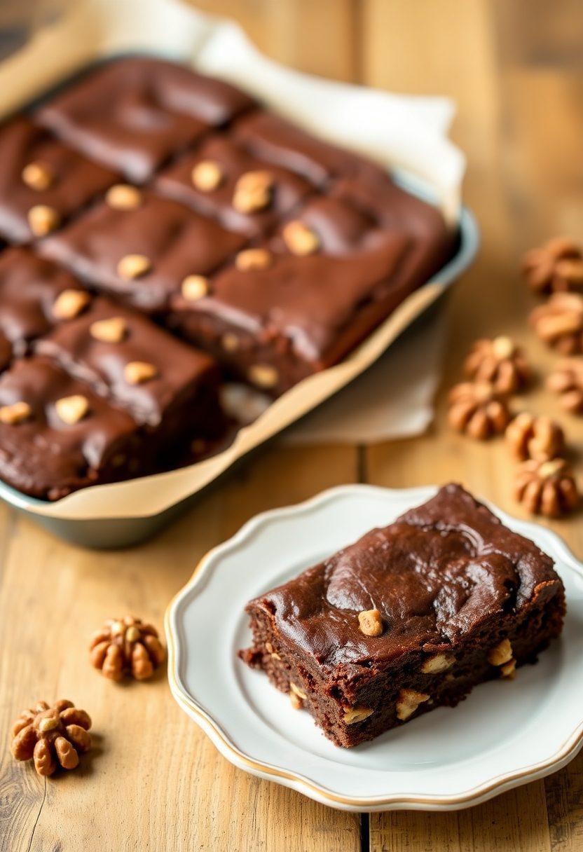 walnuts enhance brownie taste