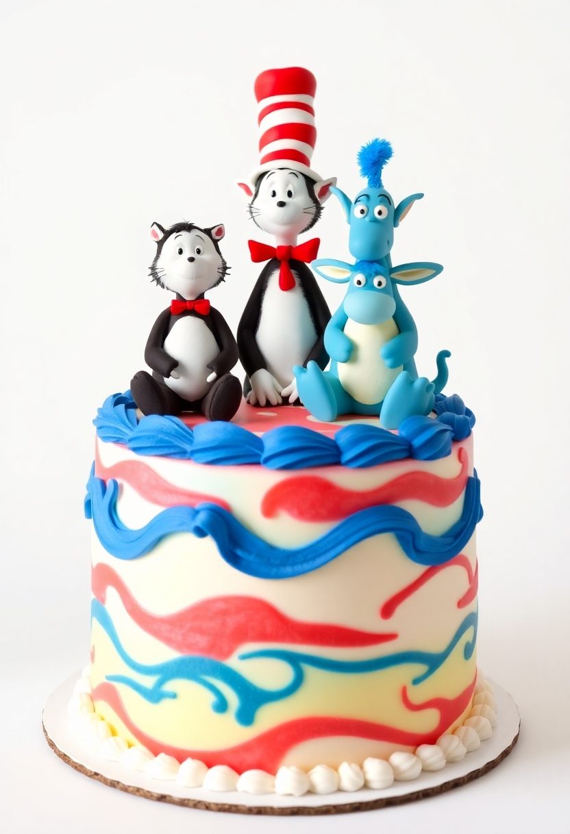 whimsical cake decoration figures