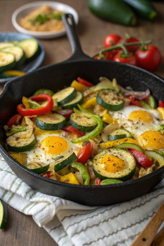 zucchini egg breakfast dish