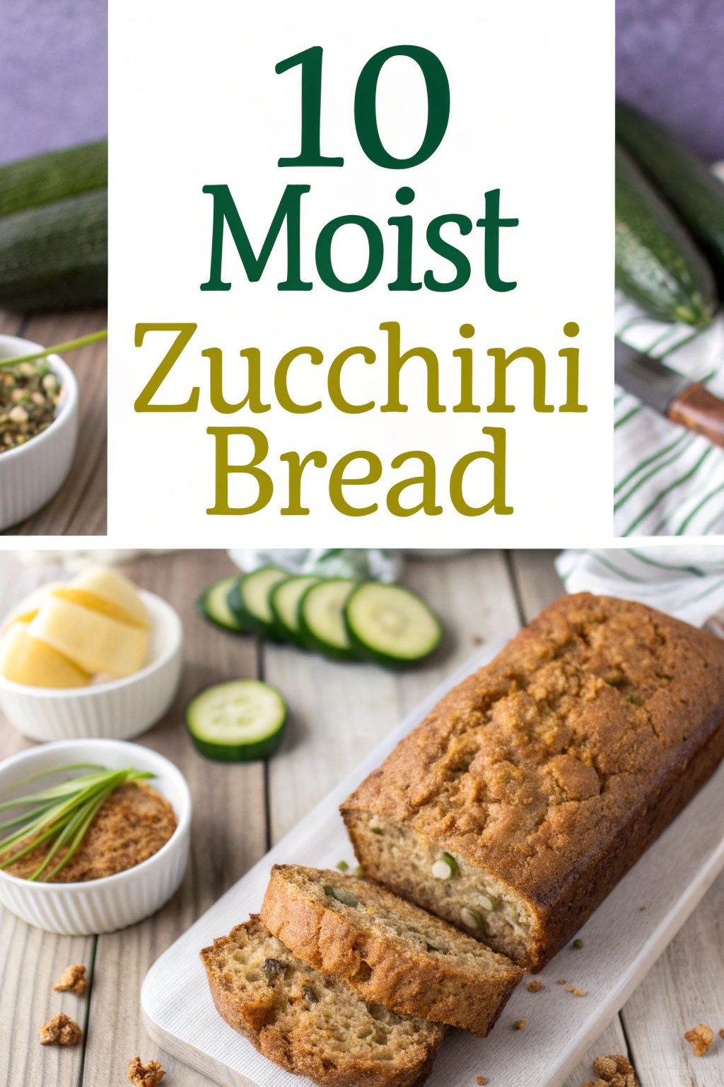 10 Sweet Zucchini Bread