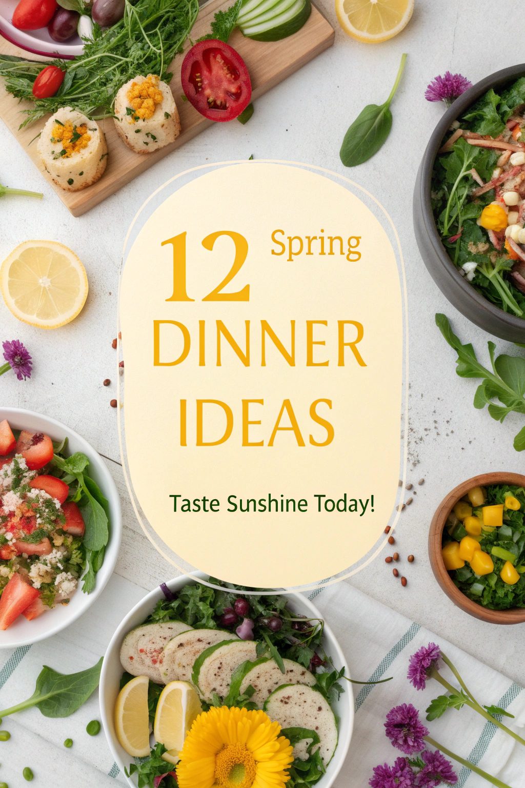 12 Bright Spring Dinner Ideas