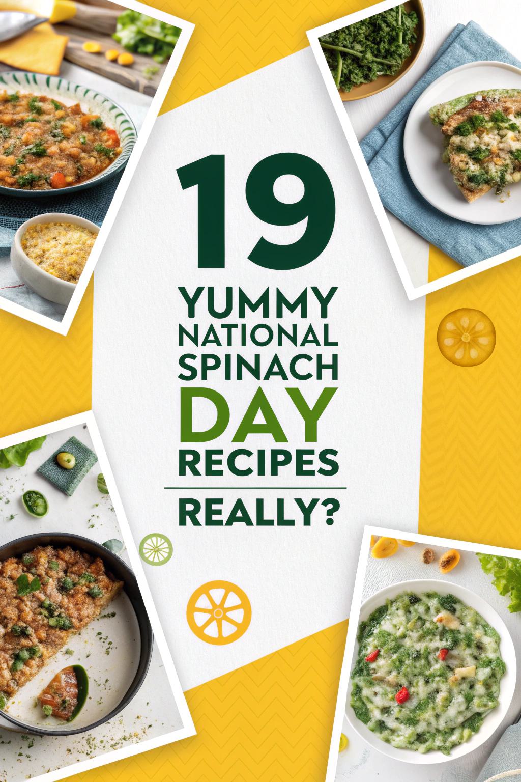 National Spinach Day Recipes