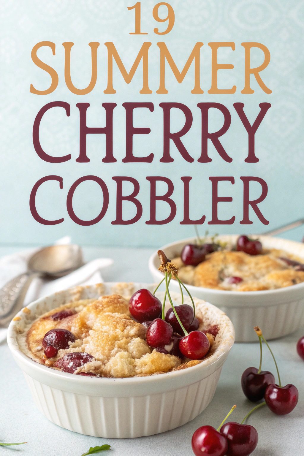 19 Sweet Cherry Cobbler