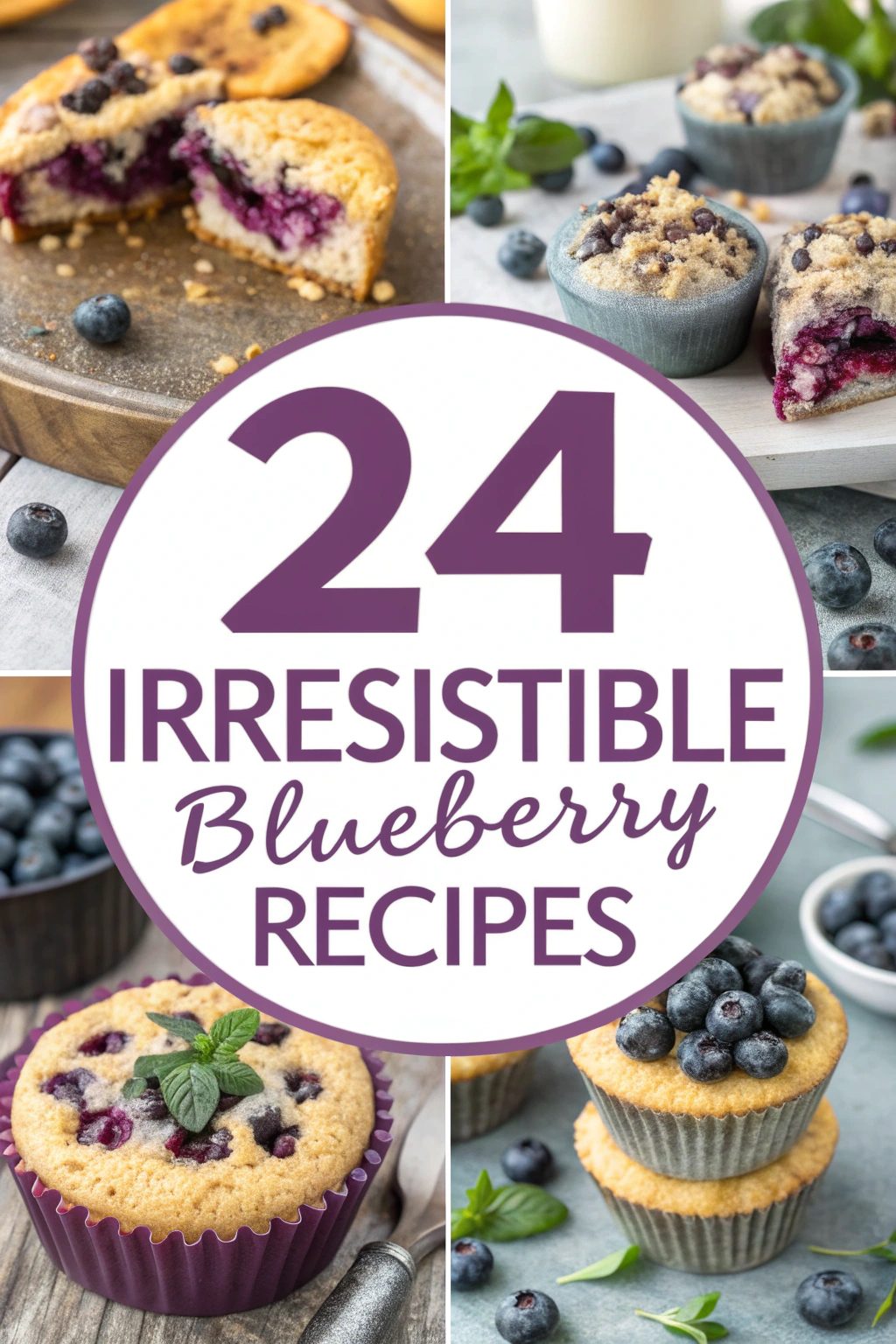 24 Creamy Blueberry