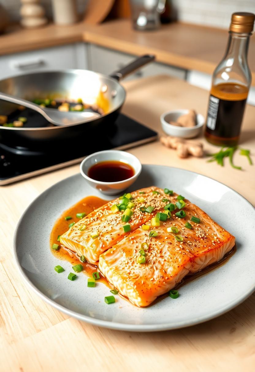 asian inspired salmon dish