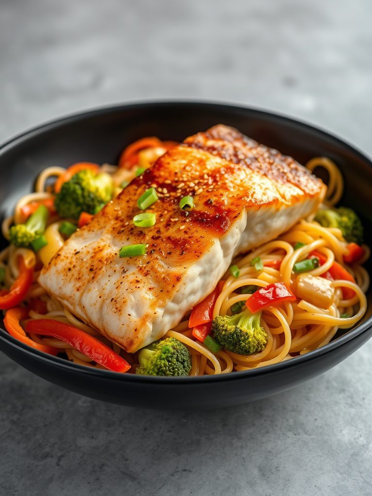 asian style salmon dish