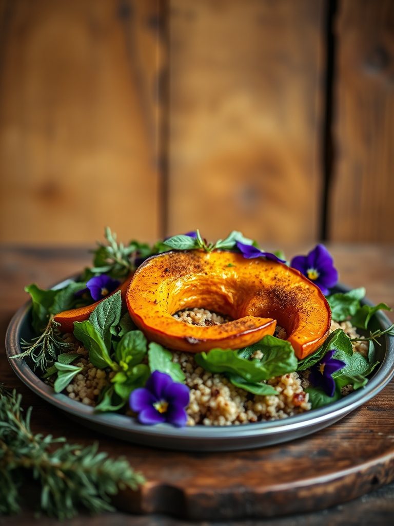 autumn salad with quinoa