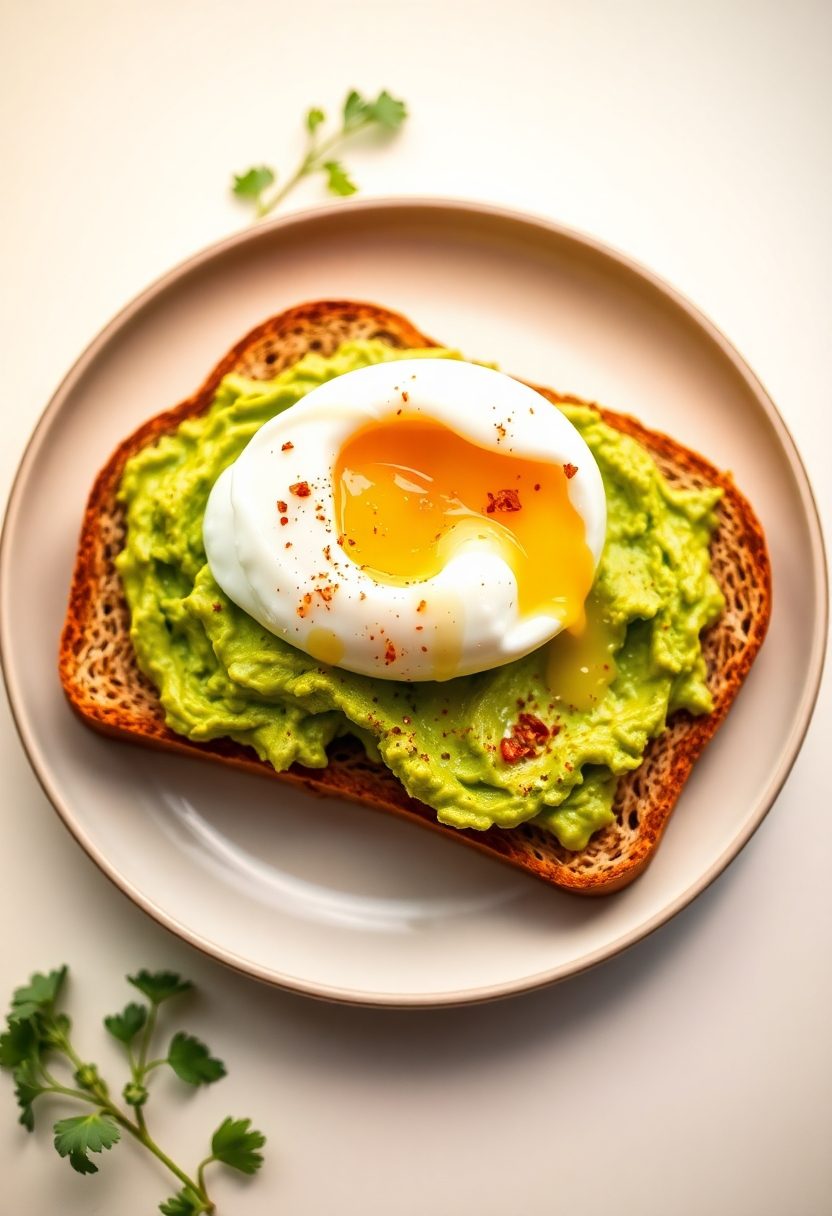 avocado and egg breakfast