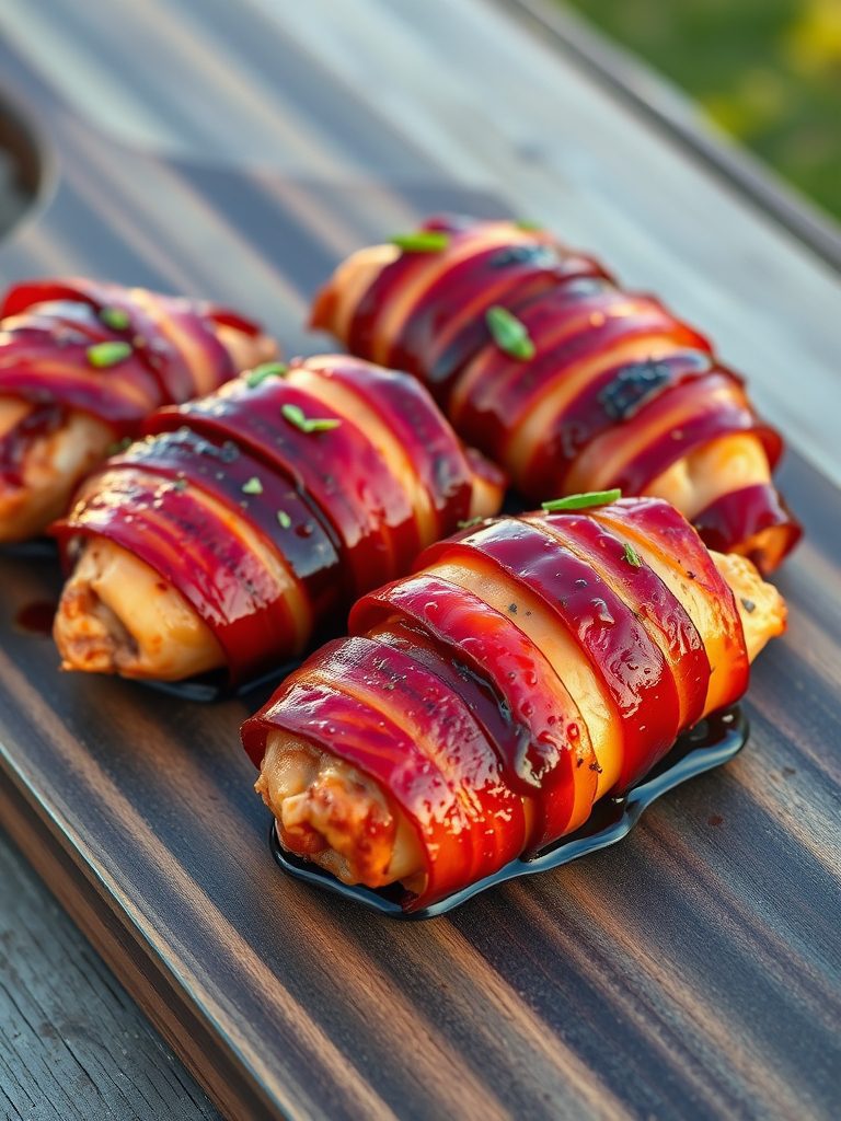 bacon wrapped chicken dish