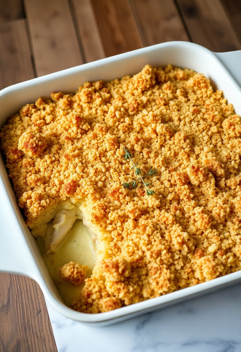 baked chicken leek dish