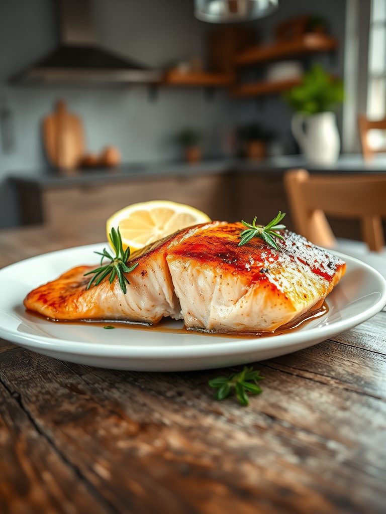 baked fish is delicious