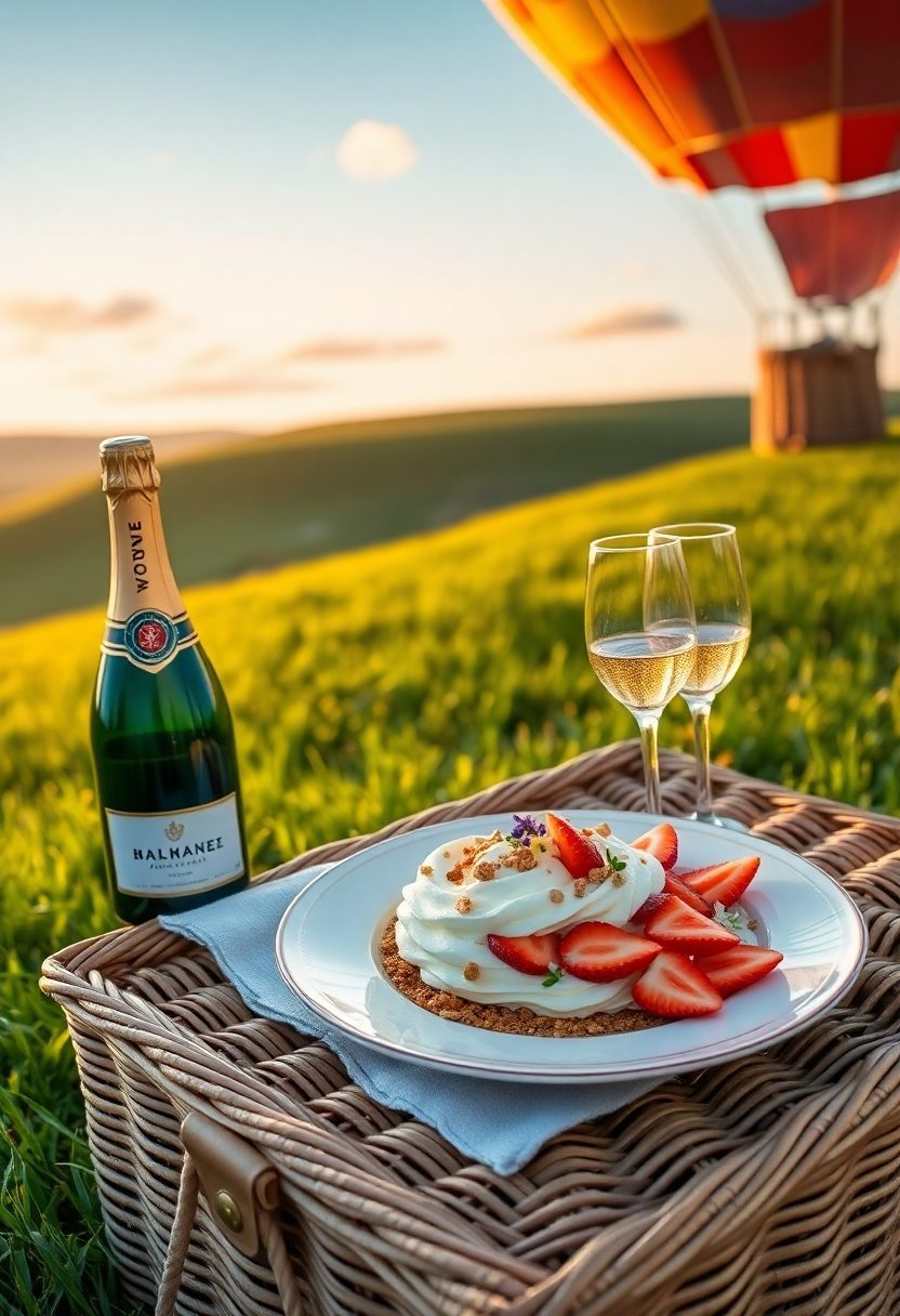 balloon ride with champagne