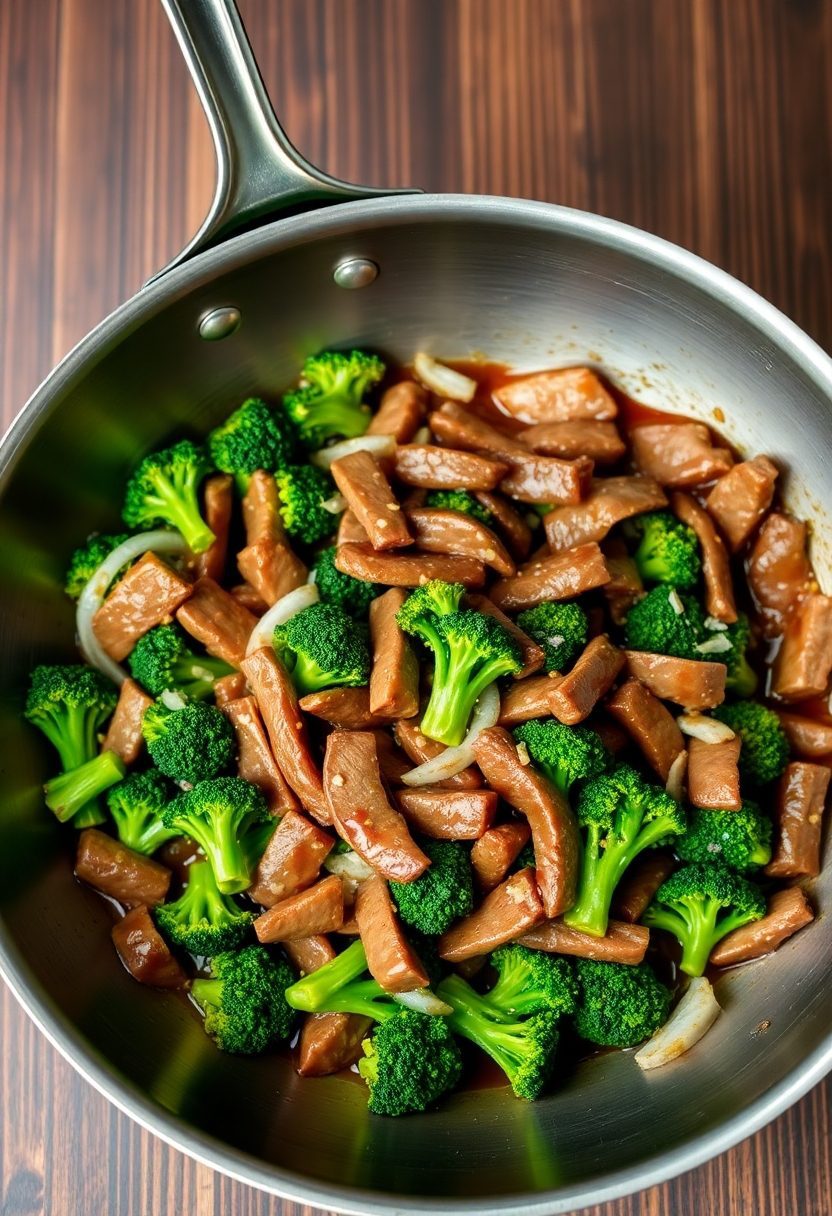 beef and broccoli dish