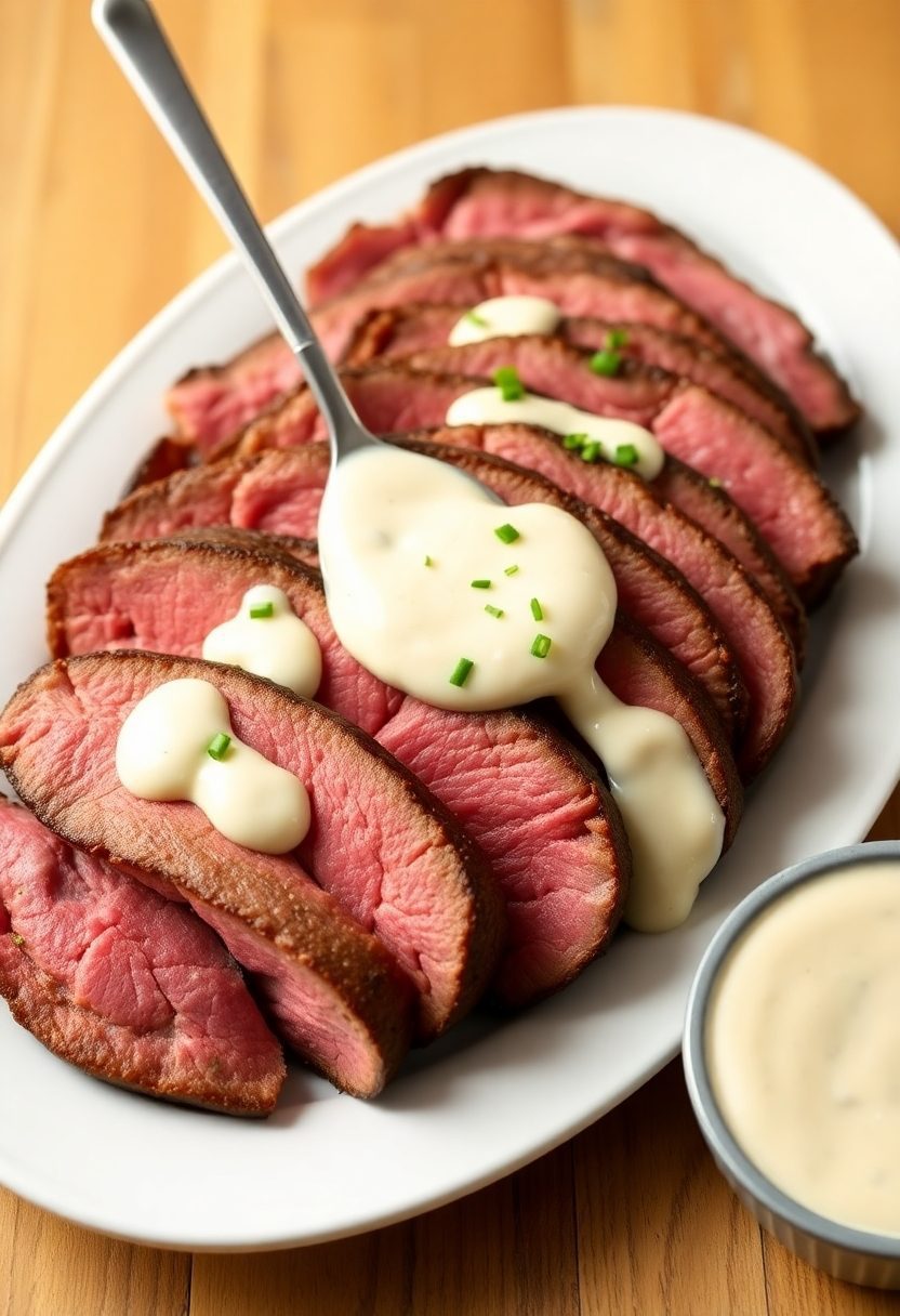 beef paired with horseradish