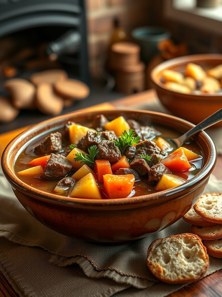 beef stew is delicious