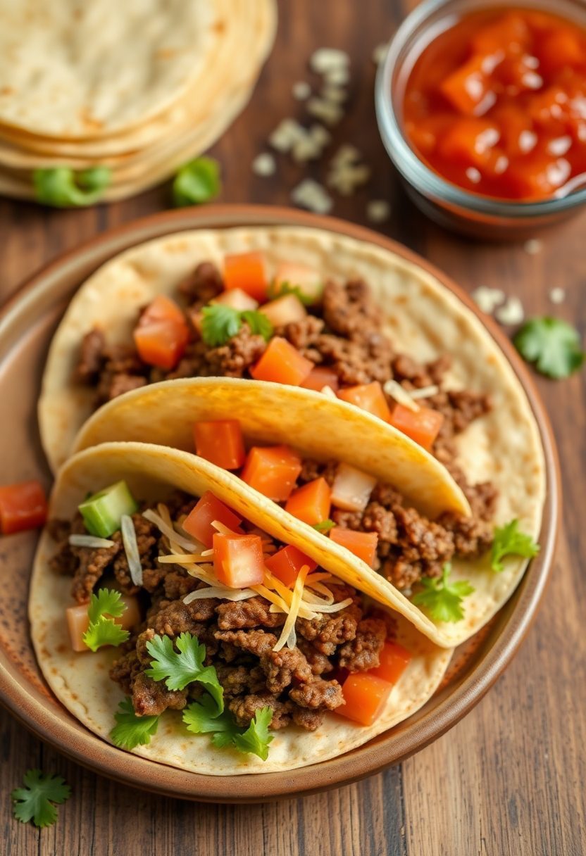 beef tacos are delicious