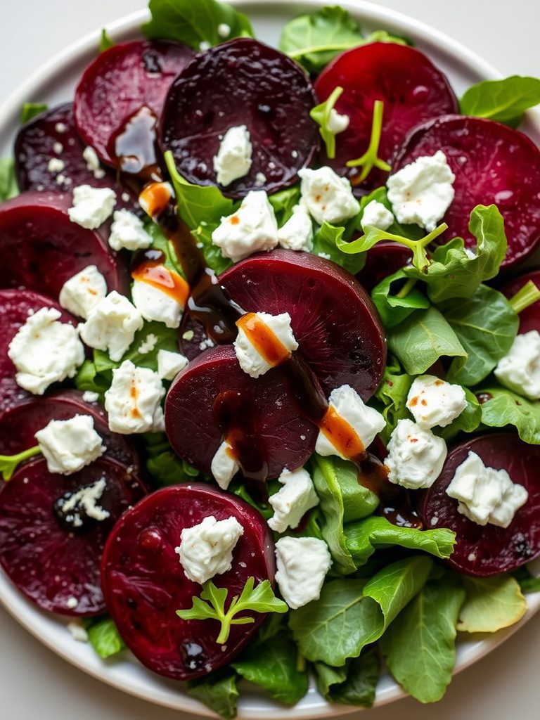 beets and goat salad