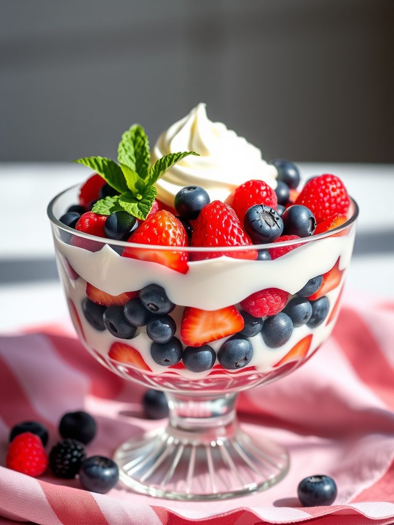 berry parfait for memorial