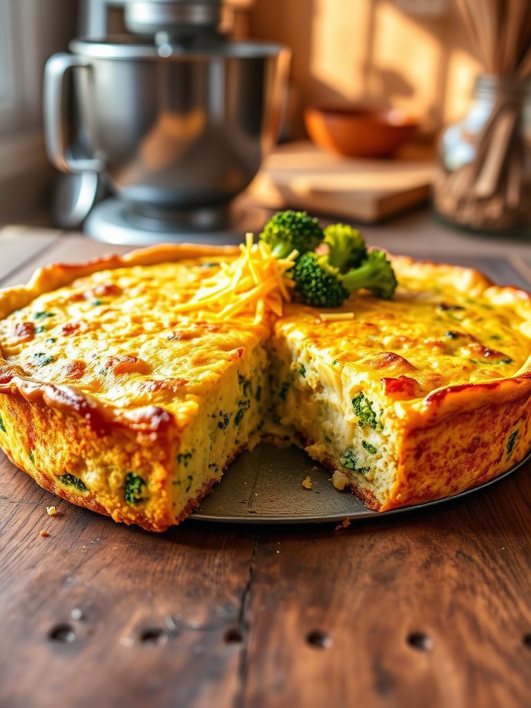 breakfast with broccoli casserole