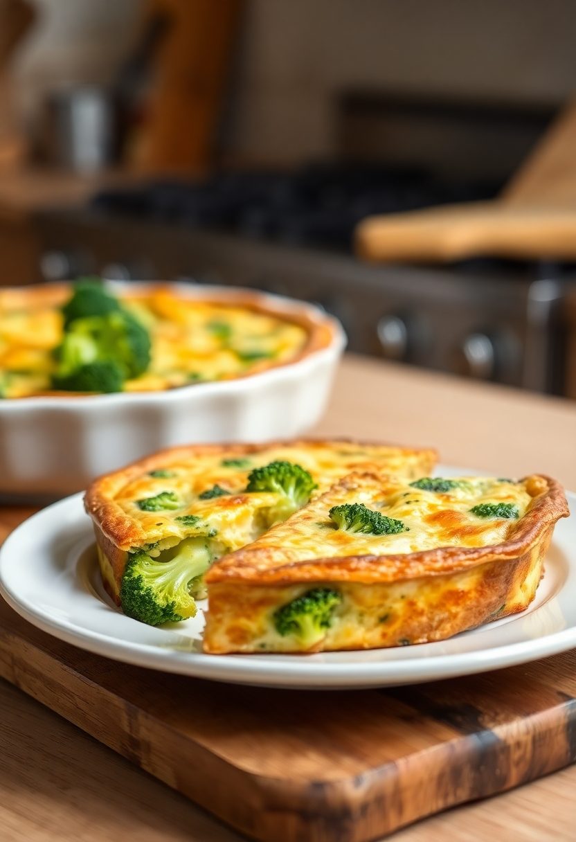 breakfast with broccoli filling