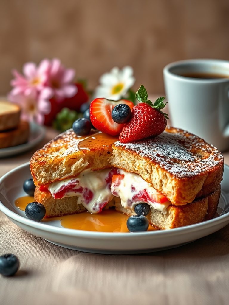 breakfast with sweet fillings
