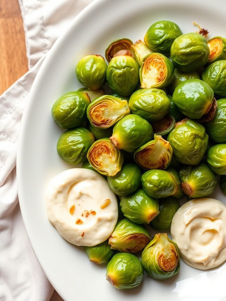 brussel sprouts garlic dish