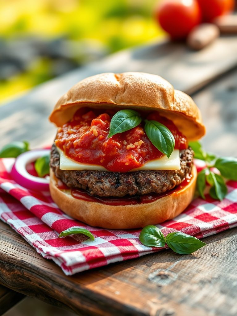burger with italian twist