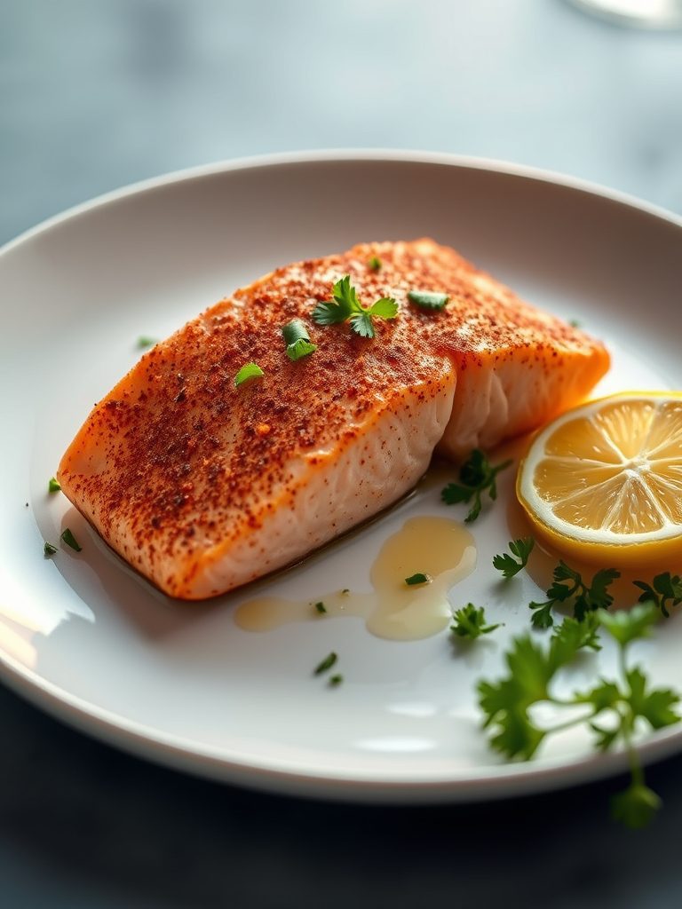cajun style salmon dish