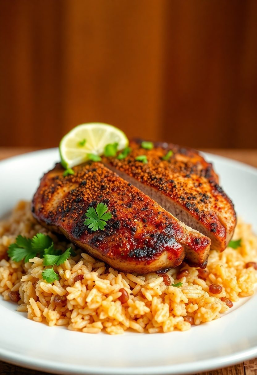 caribbean spiced pork chops