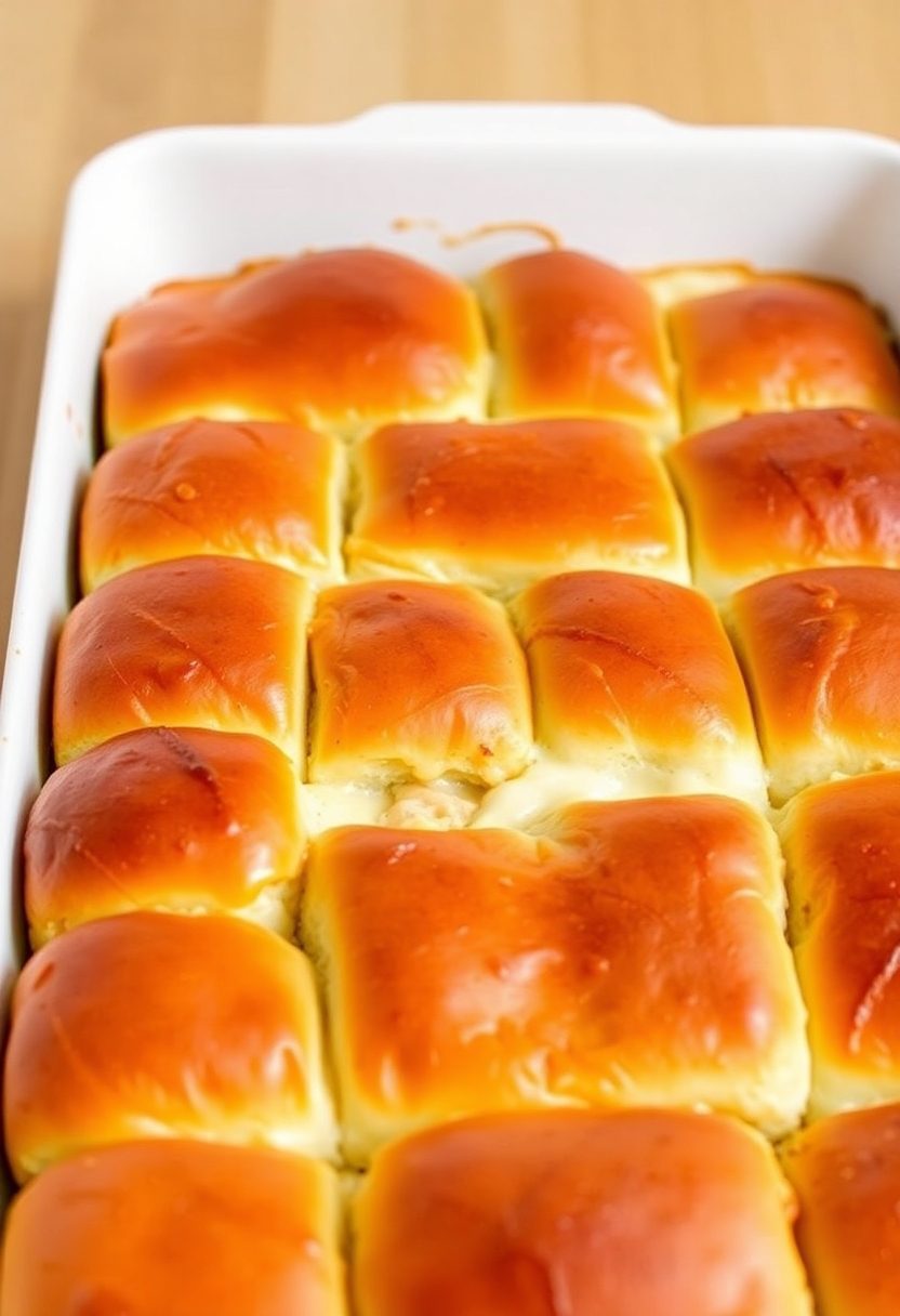 cheesy chicken slider dish