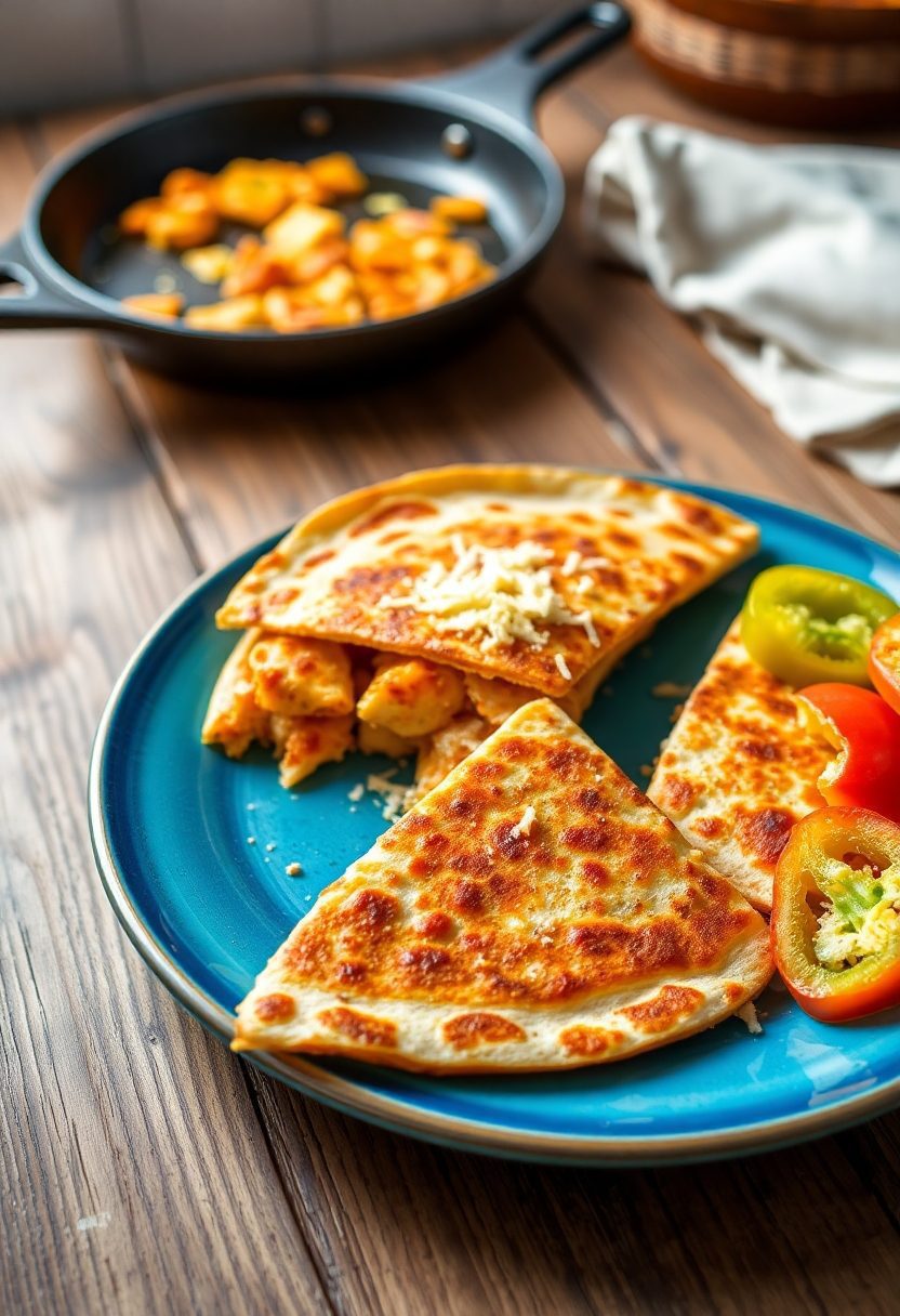 chicken and cheese wrap
