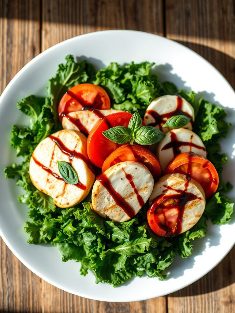chicken and kale salad