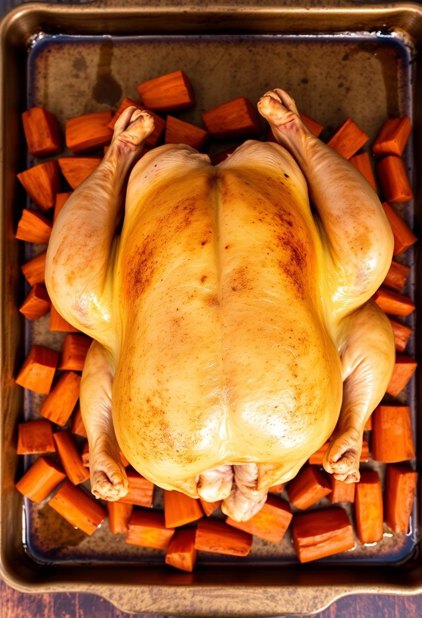chicken and sweet potatoes