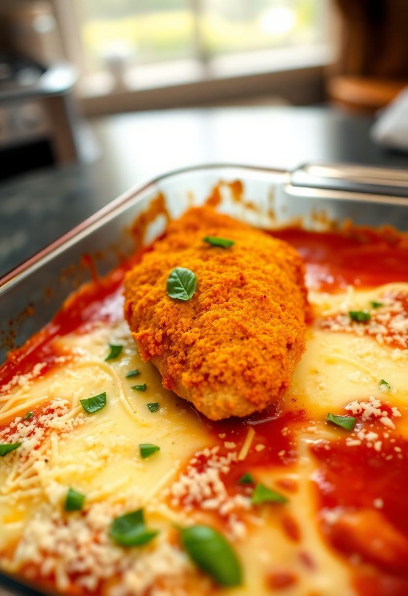 chicken baked with cheese