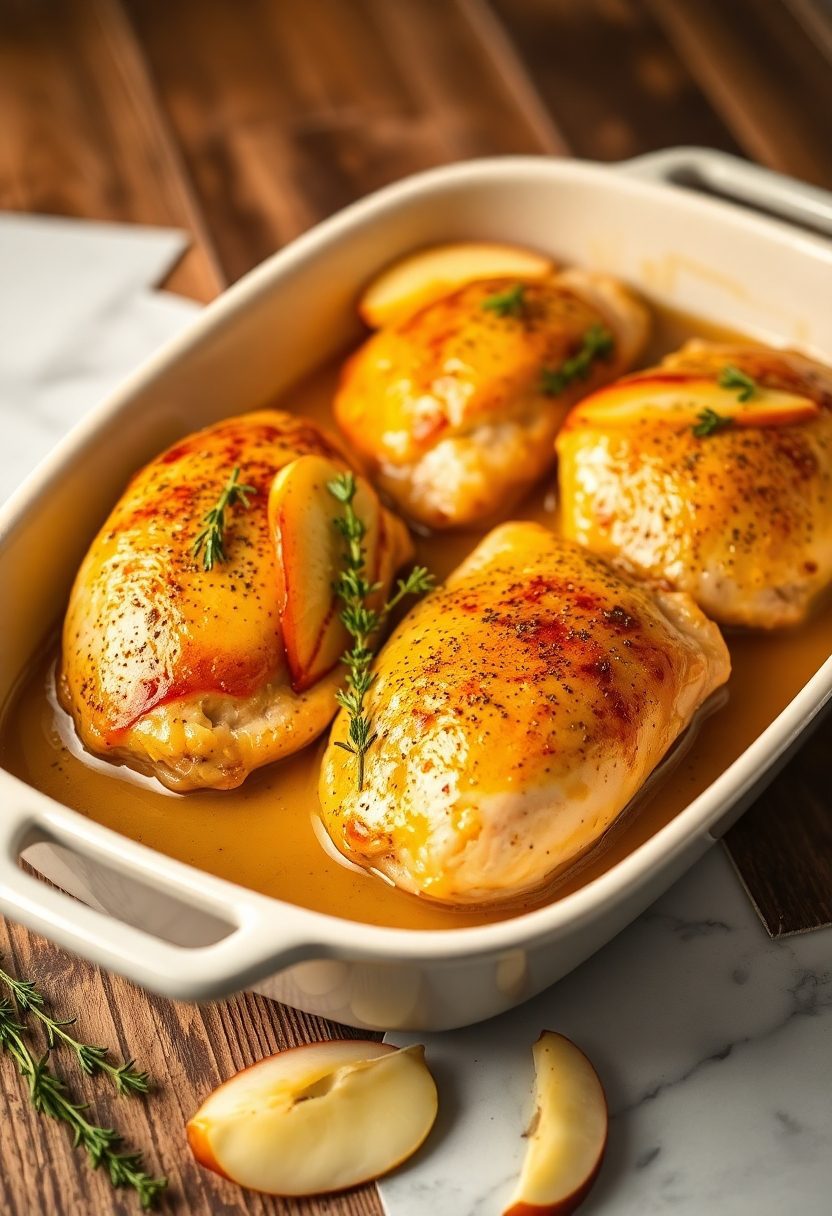 chicken cooked in cider