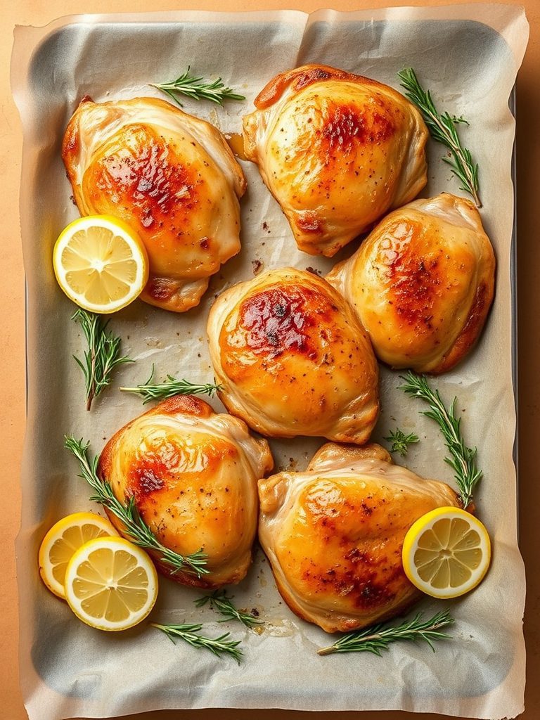 chicken cooked with herbs