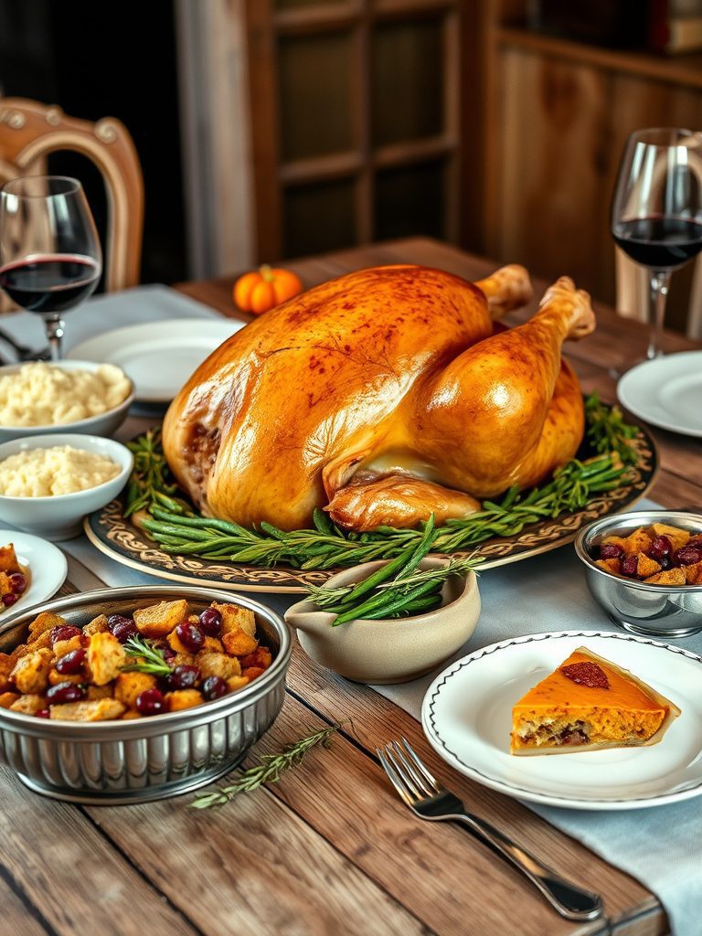 classic family holiday meal