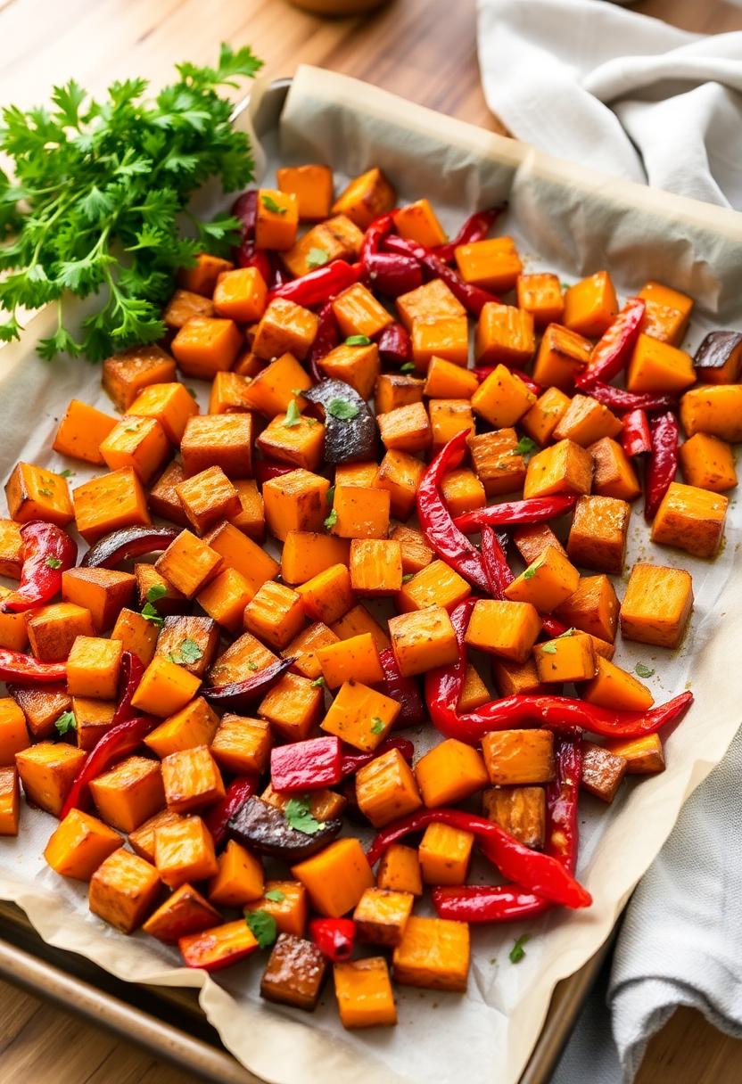 colorful mixed veggie dish