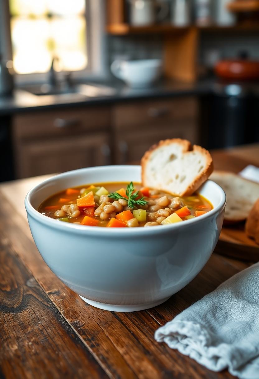 comforting bowl of lentils