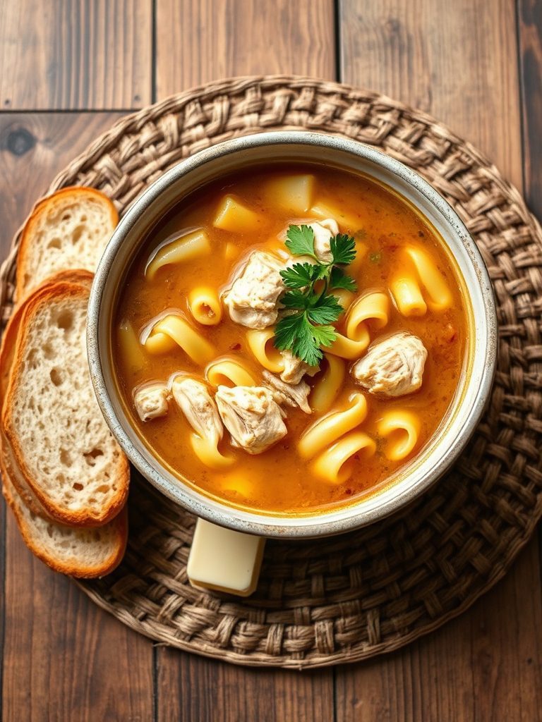 comforting homemade chicken soup