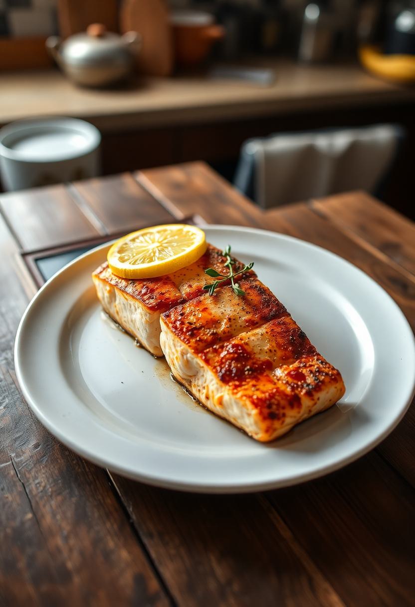 cooked fish is delicious