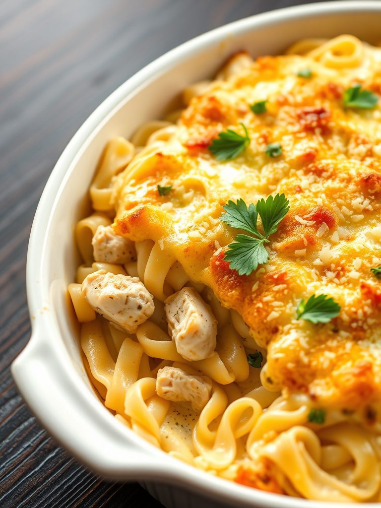 creamy chicken pasta dish