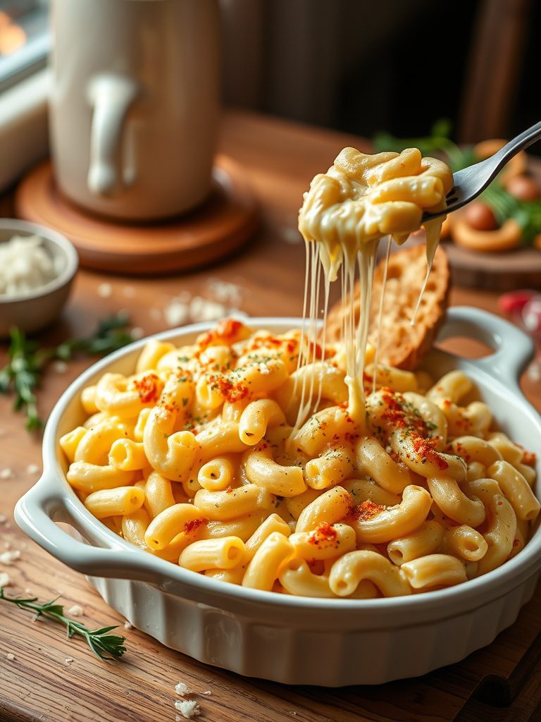 creamy macaroni cheese dish