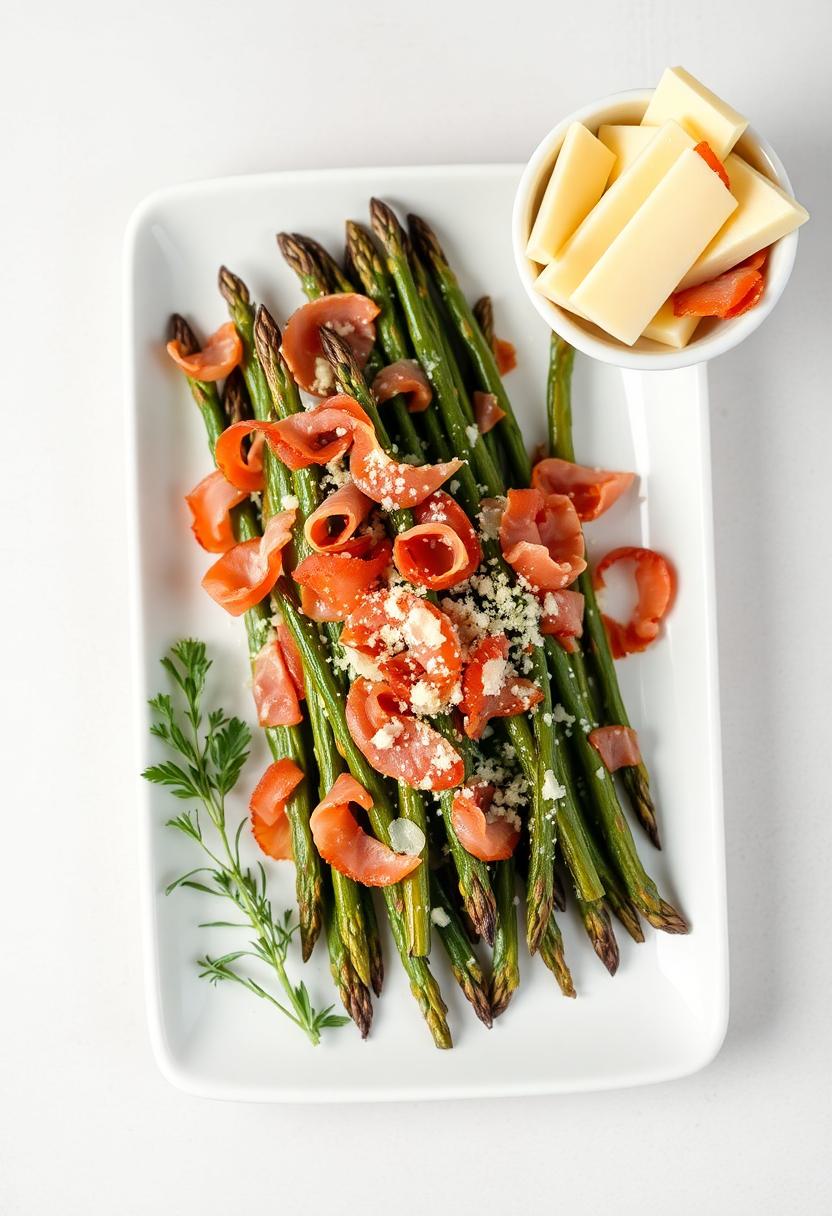 crispy asparagus with prosciutto