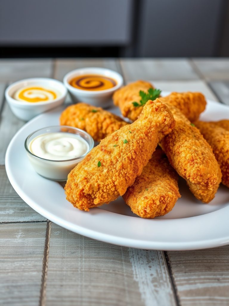 crispy chicken dipping delights