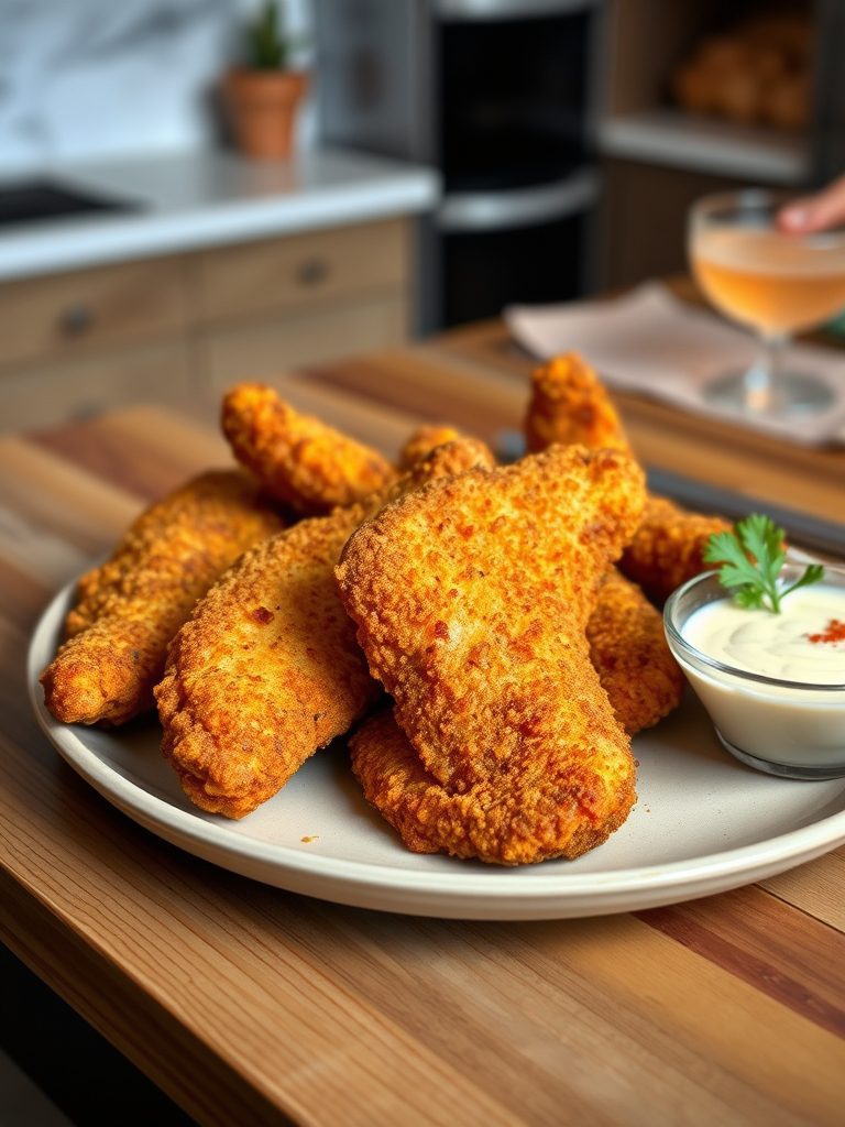 crispy fried chicken strips