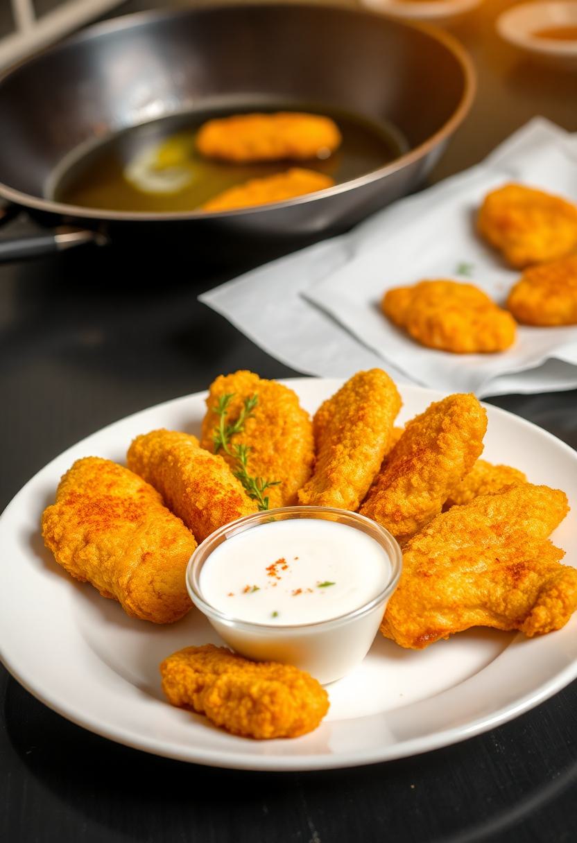 crispy fried chicken strips