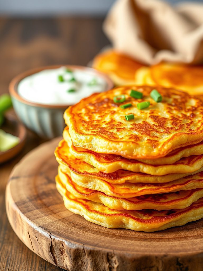 crispy fried potato cakes