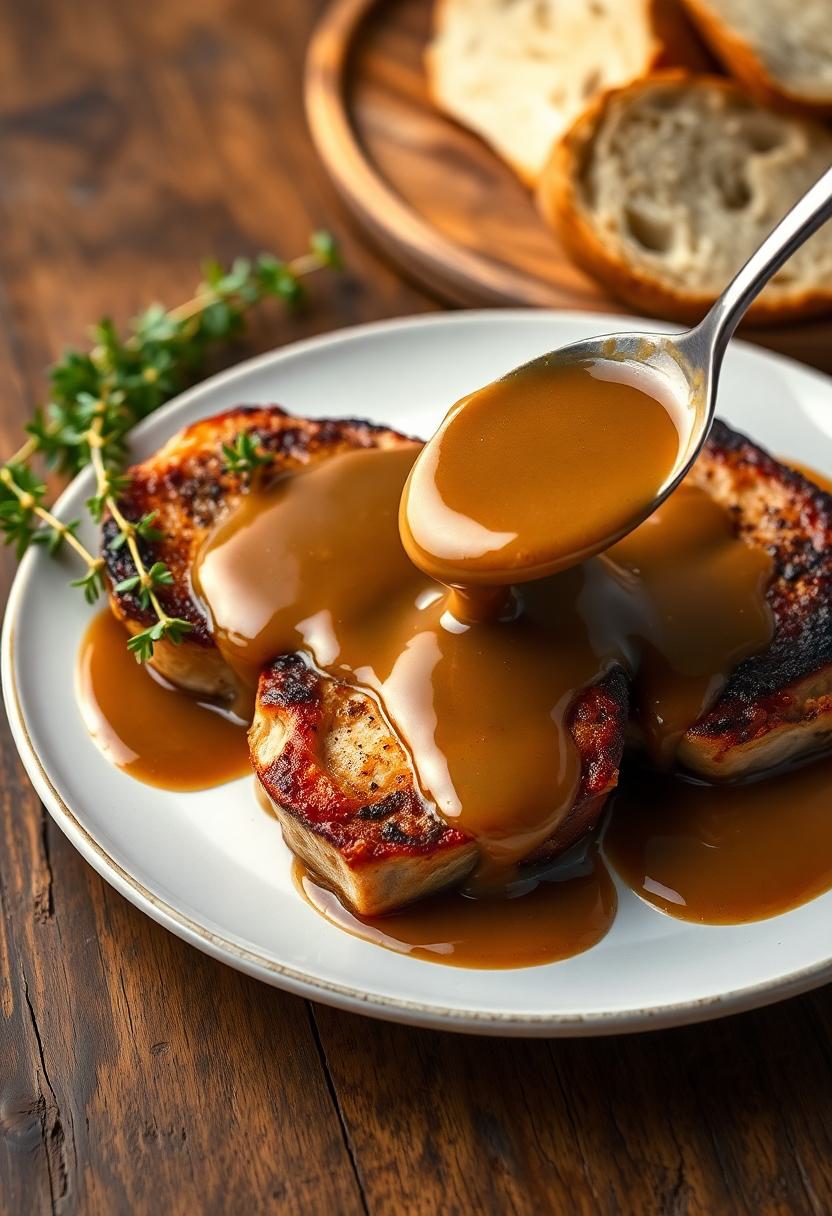 crispy pork with gravy